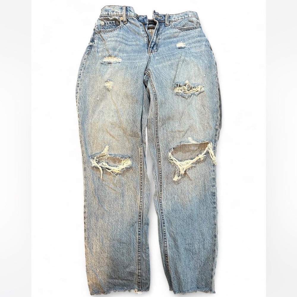 Slim and thick curvy mom jeans